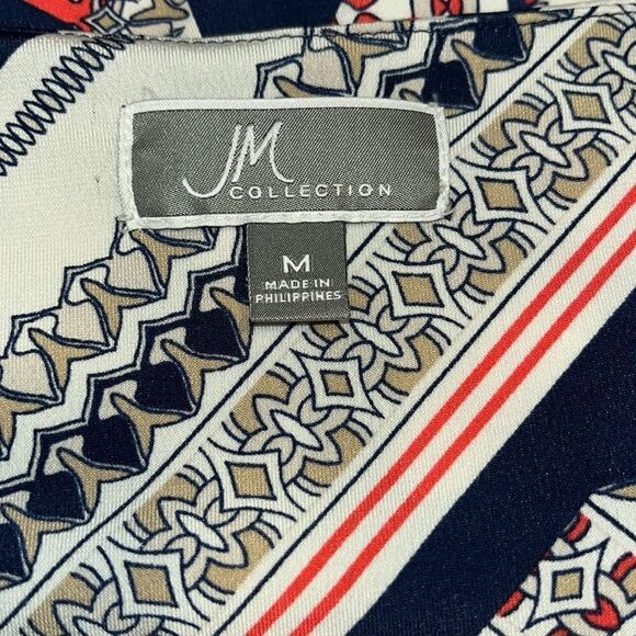 JM Collection Printed; Embellished Tunic - Picture 8 of 9